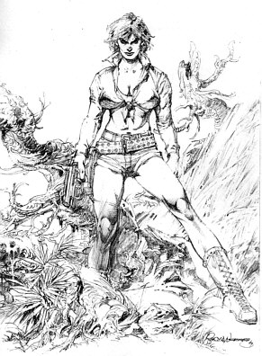 Cover pencils for Issue 2 by Rudy Nebres