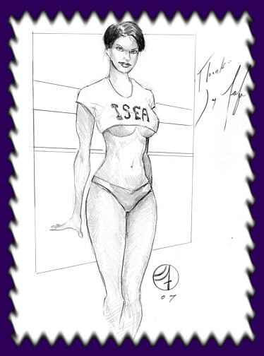 Lt. Ann Li drawn by Jay Fife