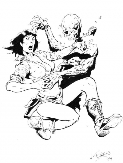 Tim Vigil inked by Jim Tournas